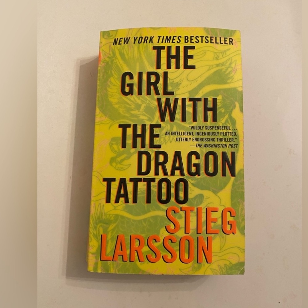 The Girl With The Dragon Tattoo NYT Bestseller by Stieg Larsson Paperback GUC